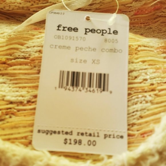 Free People Oversized Coastline Hoodie XS NWT - Picture 10 of 11